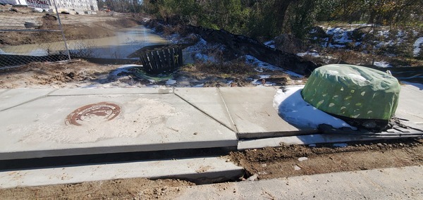 And another drain cover at One Mile Branch near the apartment construction, 11:42:26, 30.8431475, -83.3011852