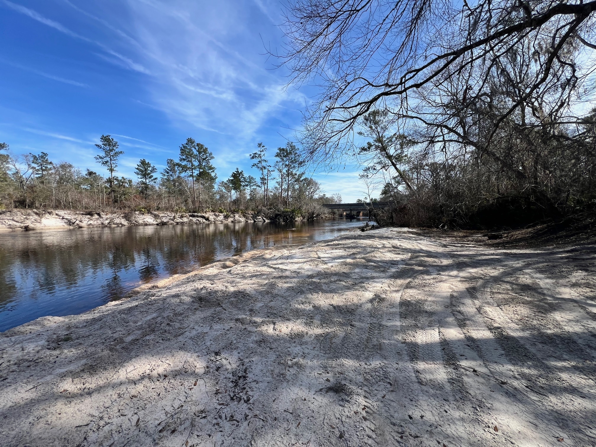 Upstream, Naylor Park Beach, Alapaha River @ US 84 2025-01-30