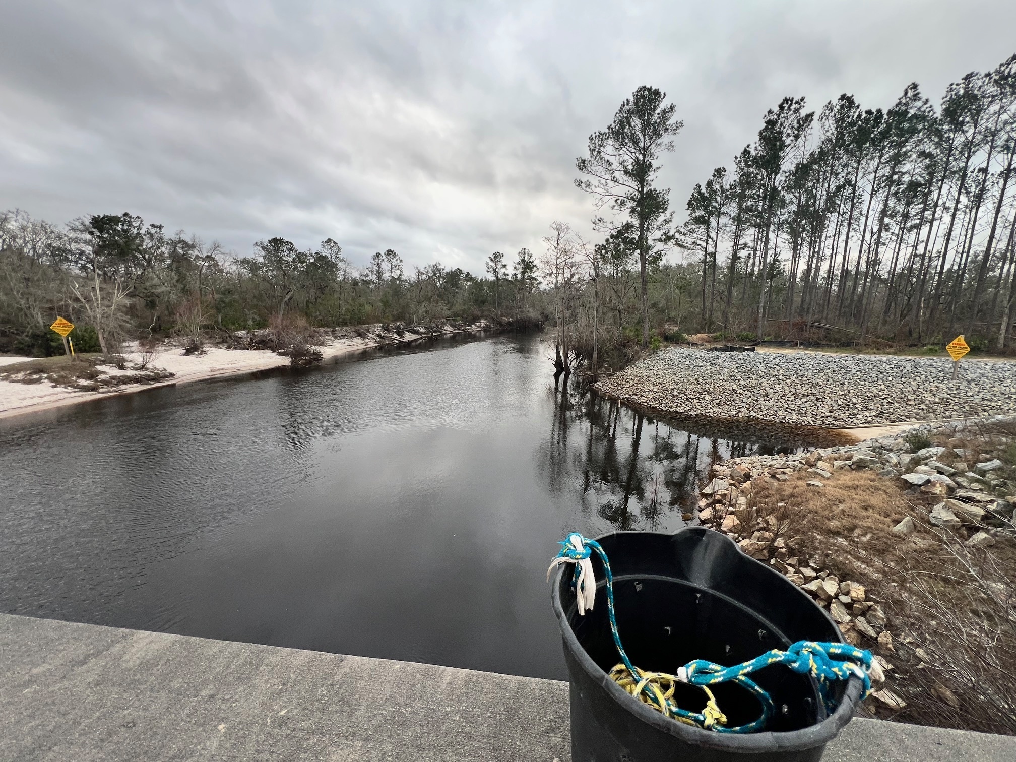 Downstream, Lakeland Boat Ramp, Alapaha River @ GA 122 2025-02-13