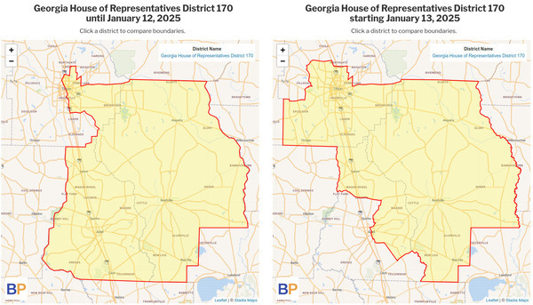 Map: GA Statehouse District 170 2025-01-13