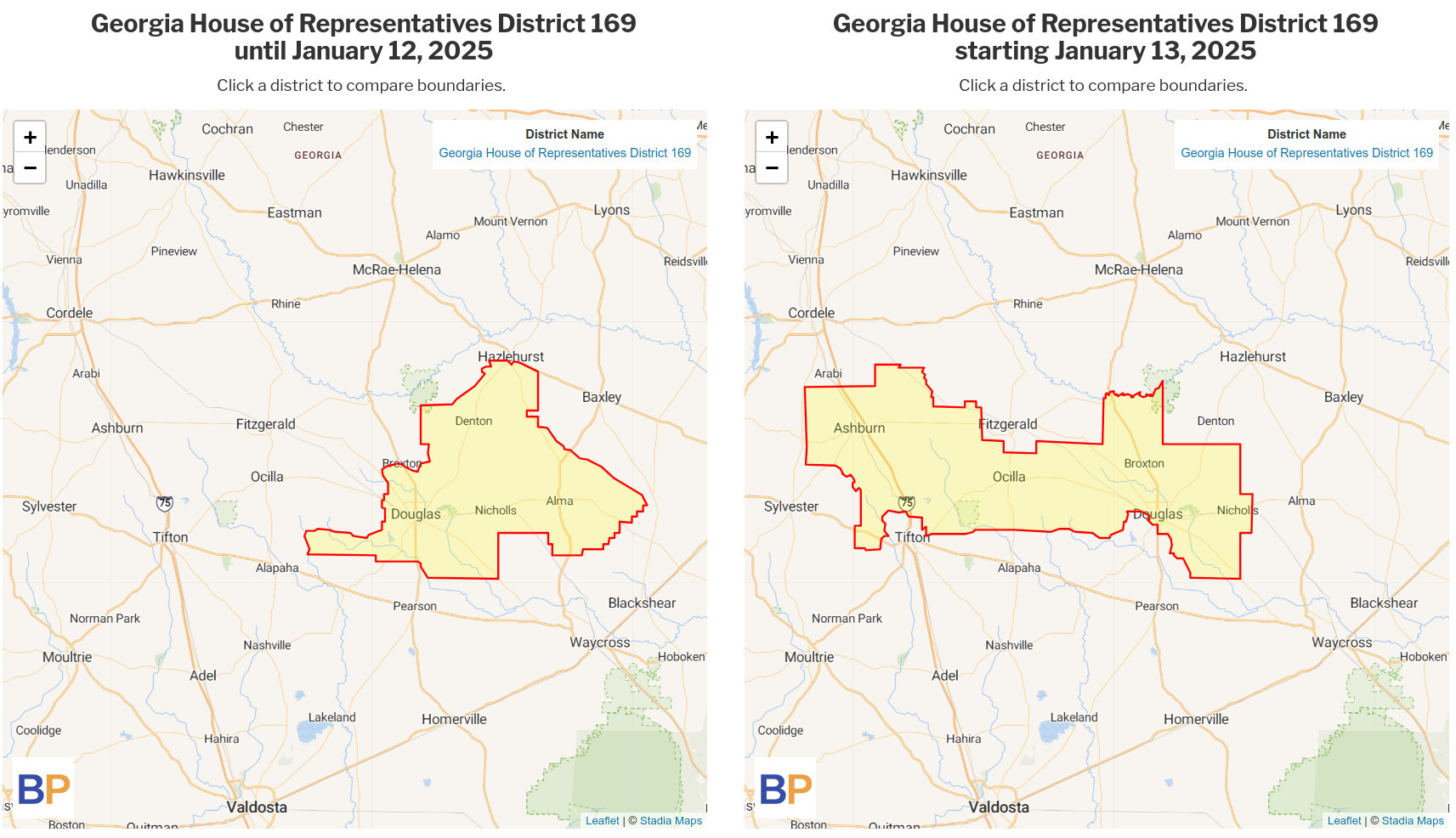 Map: GA Statehouse District 169 2025-01-13