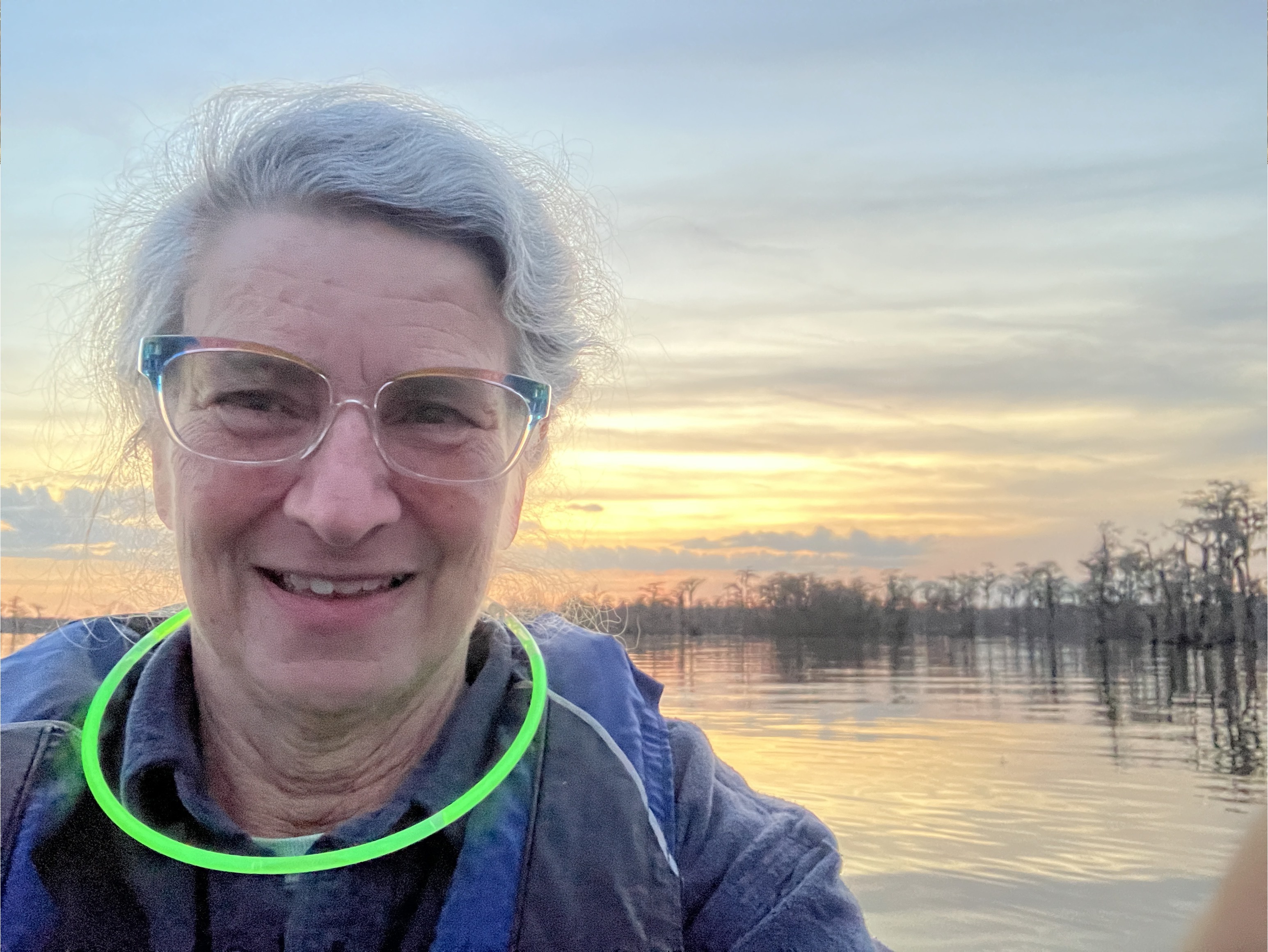 Gretchen Quarterman sunset selfie --Gretchen Quarterman