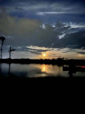 [Moonrise with boat --Kimberly Godden Tanner]