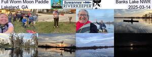 [Full Worm Moon Paddle, Banks Lake NWR, Lakeland, GA, 2025-03-14]