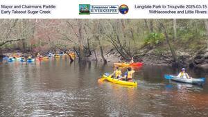 [Mayor and Chairmans Paddle, Langdale Park to Troupville 2025-03-15, Early Takeout Sugar Creek, Withlacoochee and Little Rivers]