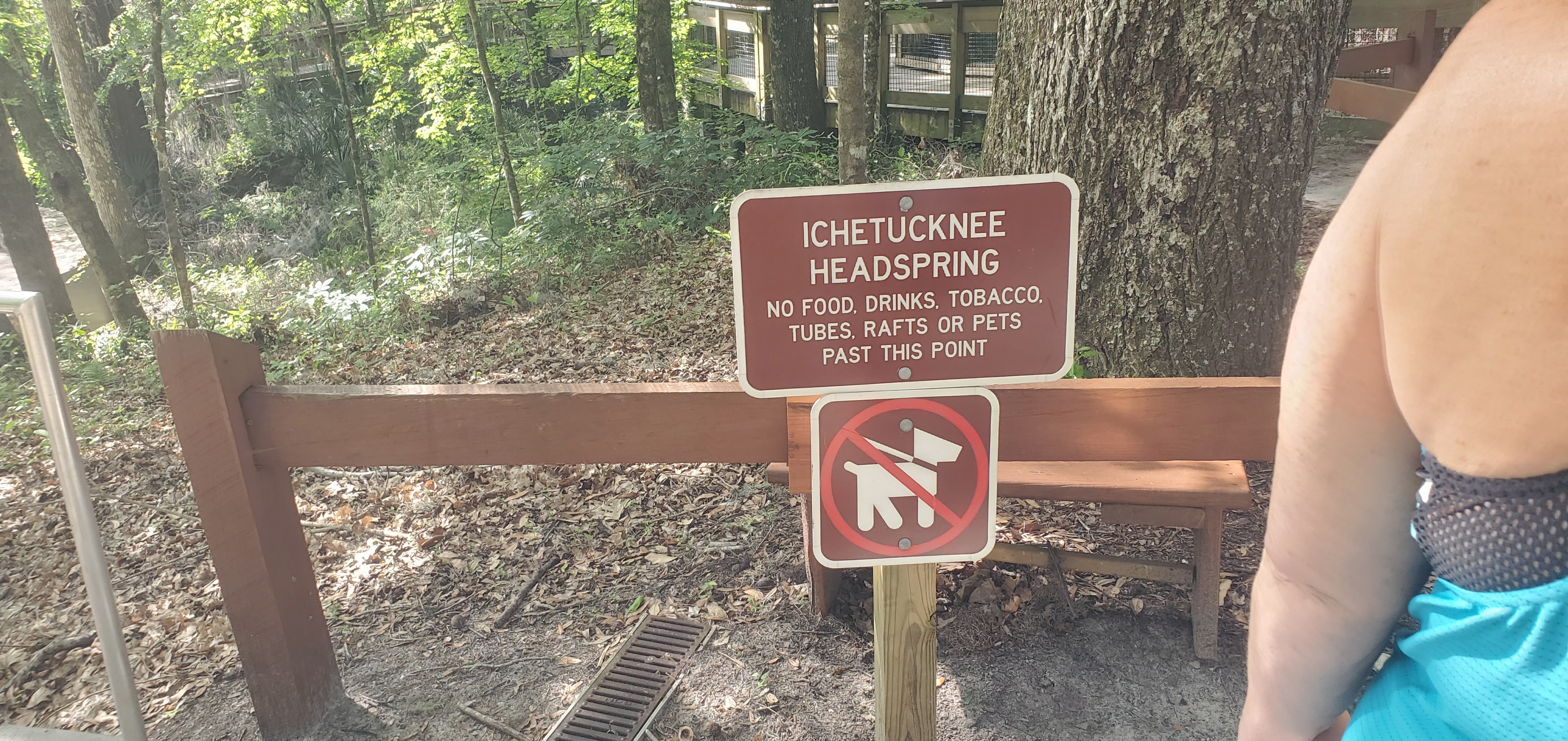 Ichetucknee Headspring sign, 10:06:11, 29.9842082, -82.7620704