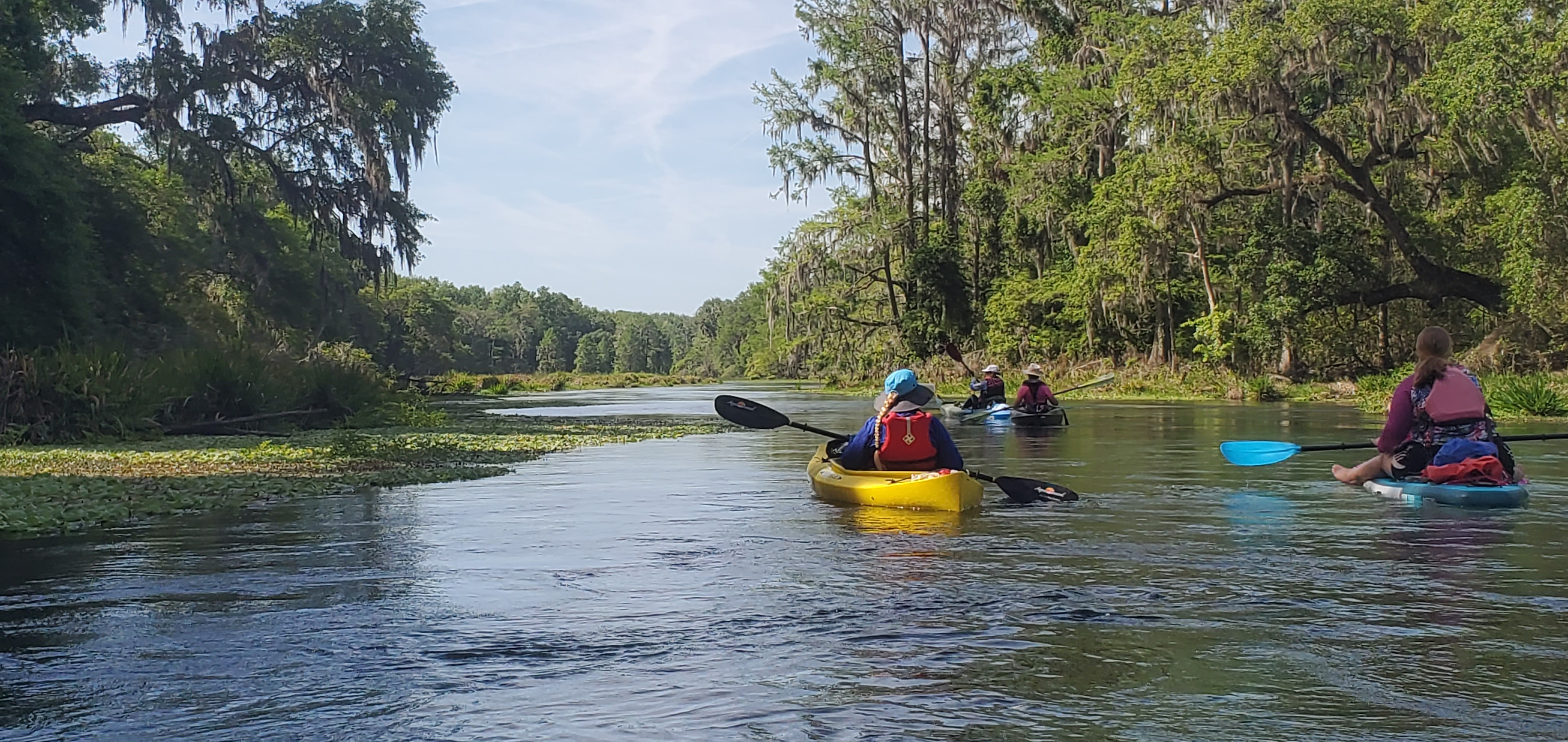 Paddling into a wide spot, 10:46:10, 29.9749688, -82.7590310