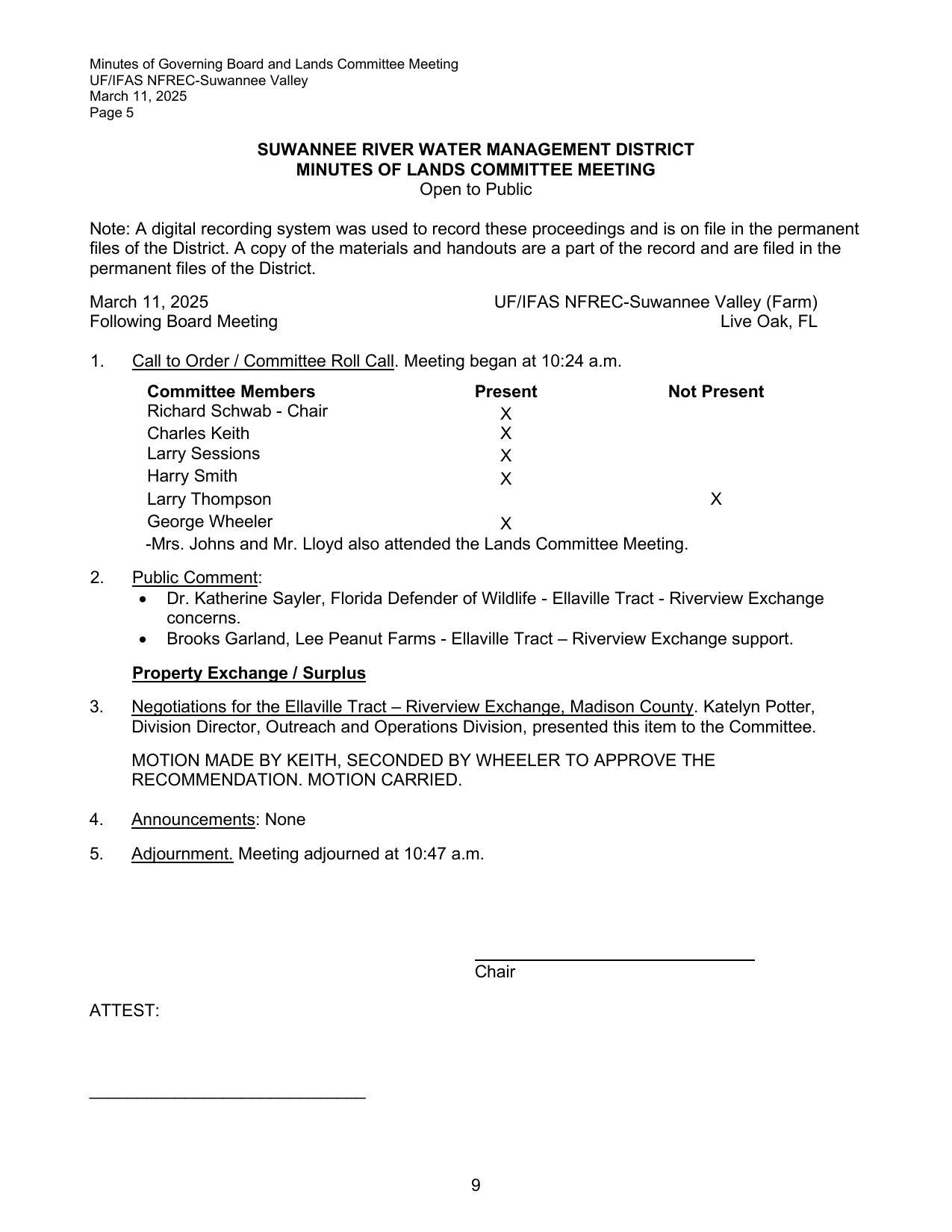 Attendance & Ellaville Tract - Riverview Exchange, Madison County