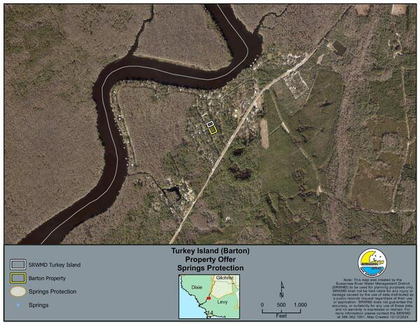 Map: Springs Protection, Turkey Island (Barton)