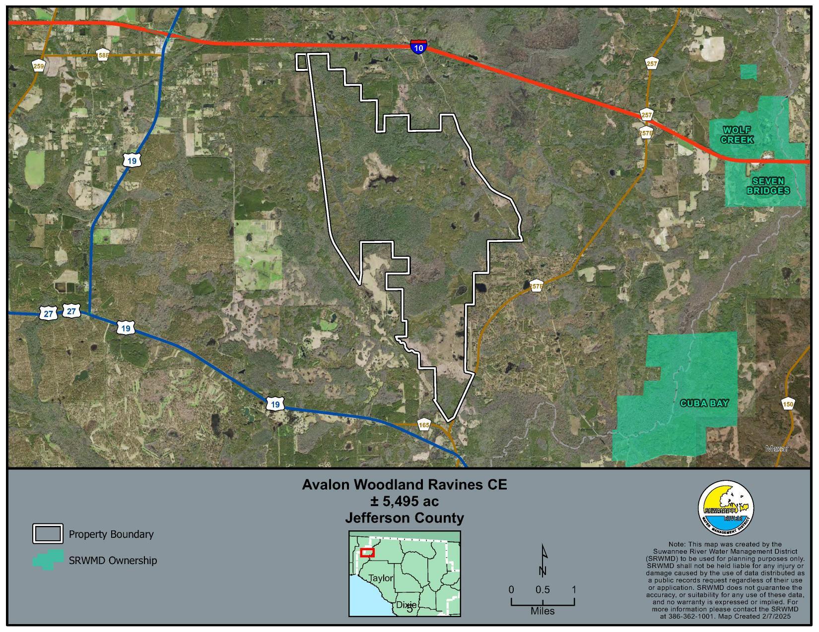 Location Map: Avalon Woodland Ravines