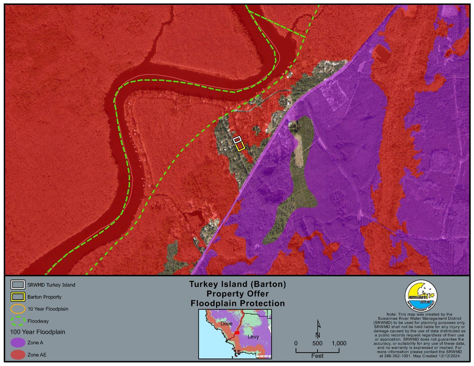 Map: Floodplains Protection, Turkey Island (Barton)