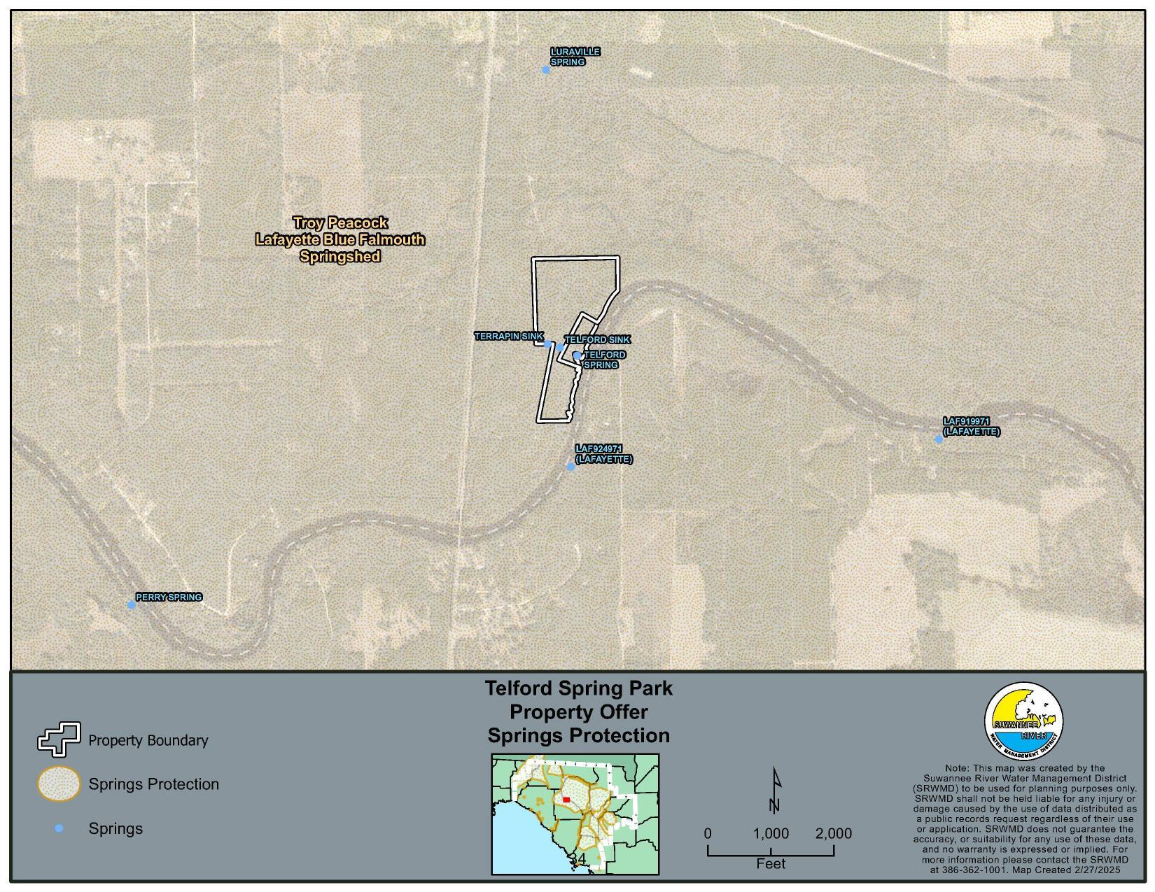 Map: Springs Protection, Telford Spring Park