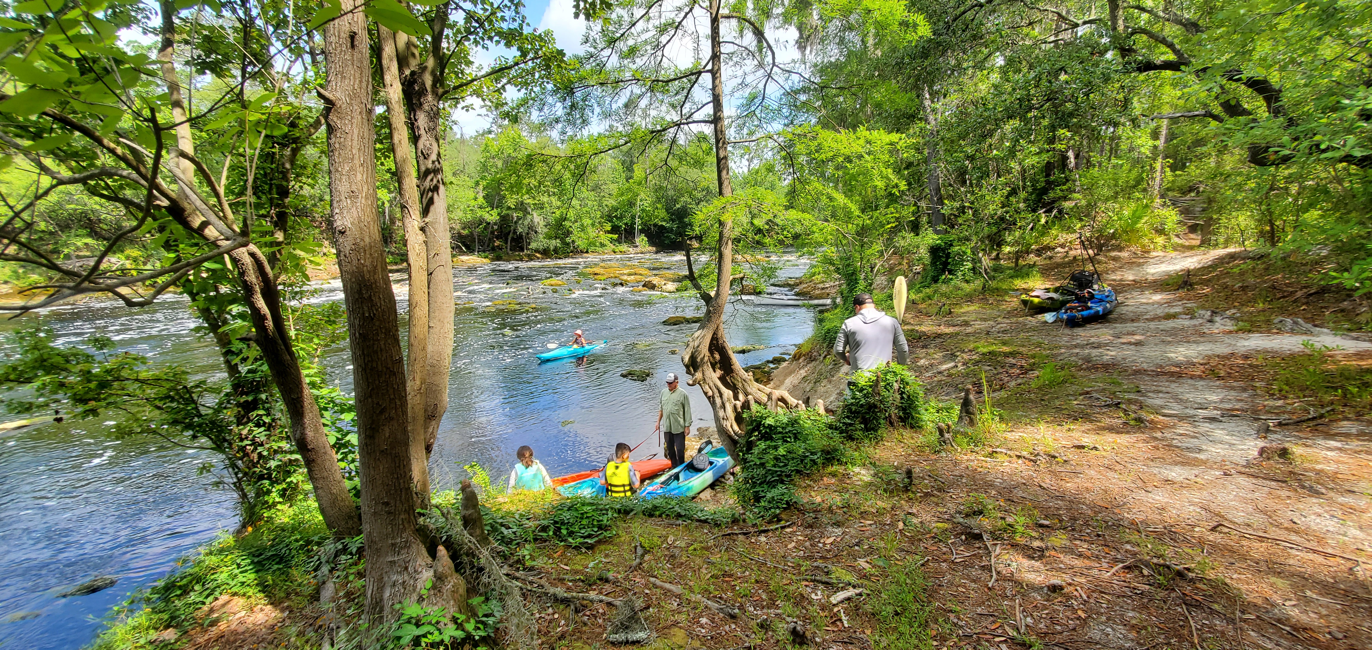 Context, portage put in just below Big Shoals, 2023-05-20, 11:11:26, 30.3396910, -82.6828381