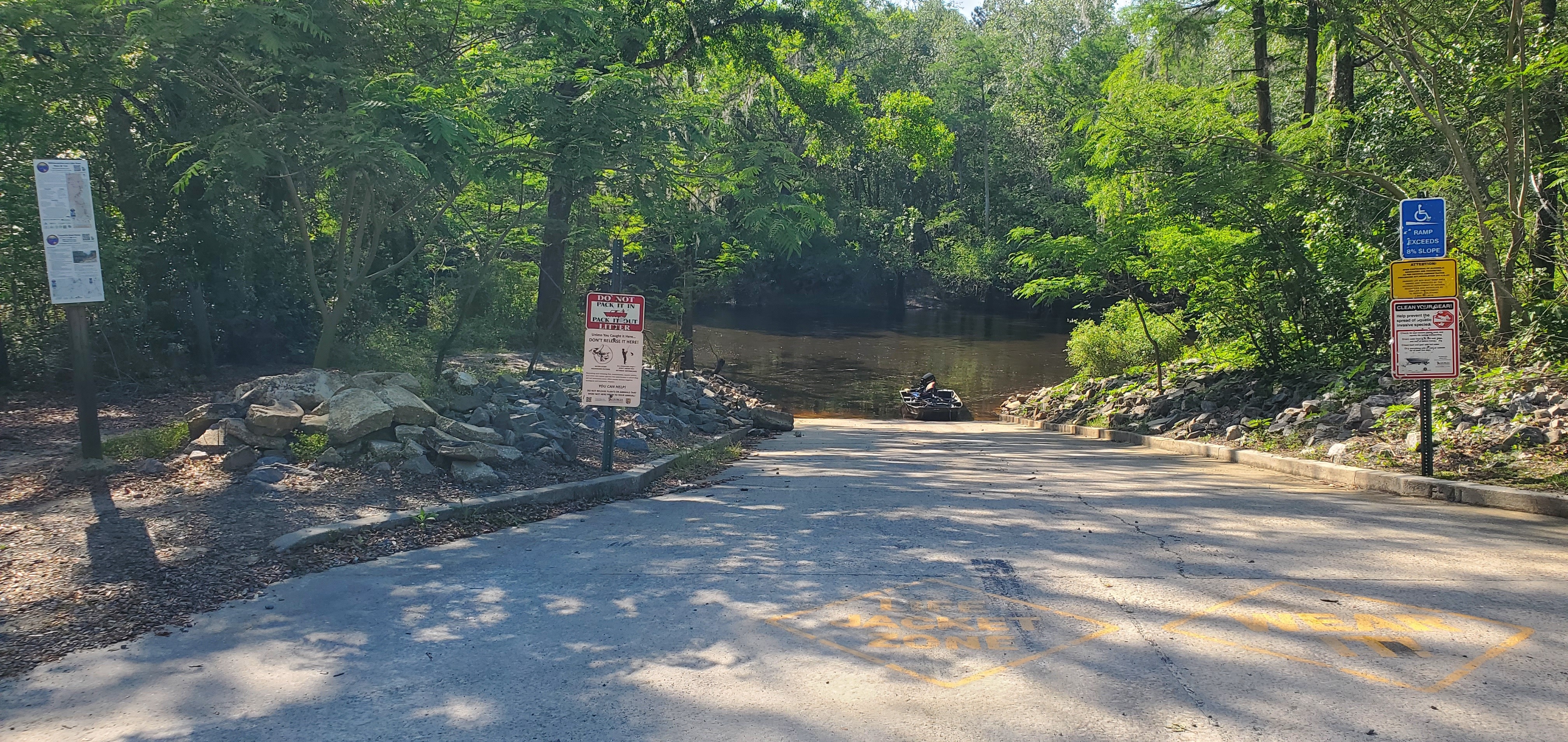 WWALS jon boat at Troupville Boat Ramp, 16:52:54, 30.8512642, -83.3470031