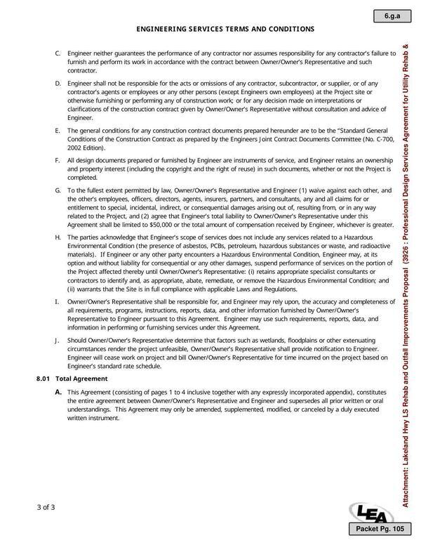 8.01 Total Agreement