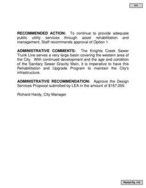 [ADMINISTRATIVE RECOMMENDATION: Approve the Design Services Proposal submitted by LEA in the amount of $167,000. Richard Hardy, City Manager]