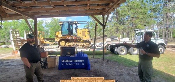GFC and some of their equipment, 2025-04-12, A Day in the Woods, GFEC --jsq for WWALS