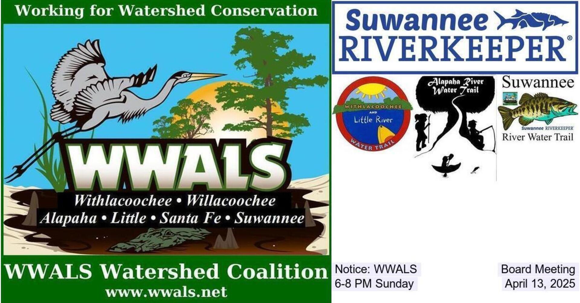 Notice: WWALS Board Meeting, 6-8 PM Sunday, April 13, 2025
