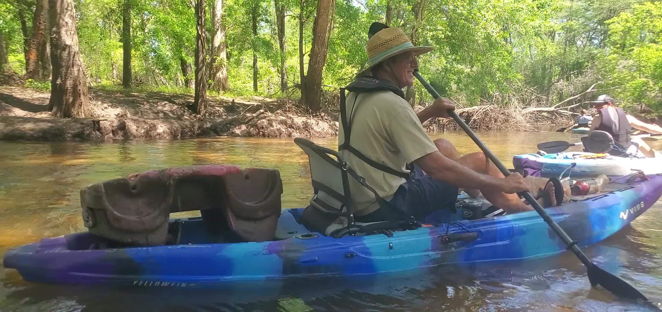 Movie: Steve Fesler got the water-logged child toy out of the creek, 12:06:09, 30.8638088, -83.3204127 (23M)