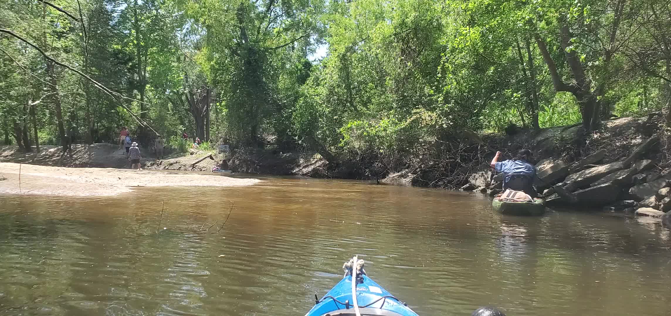 Movie: The takeout, Salty Snapper Landing, below the WaterGoat, Sugar Creek, 12:29:39, 30.8627885, -83.3187518 (38M)