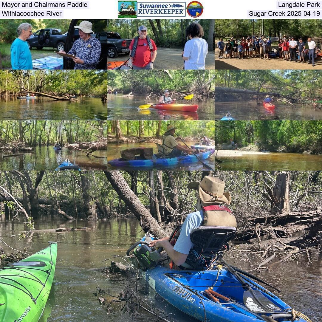 Mayor and Chairmans Paddle, Langdale Park, Withlacoochee River, Sugar Creek 2025-04-19