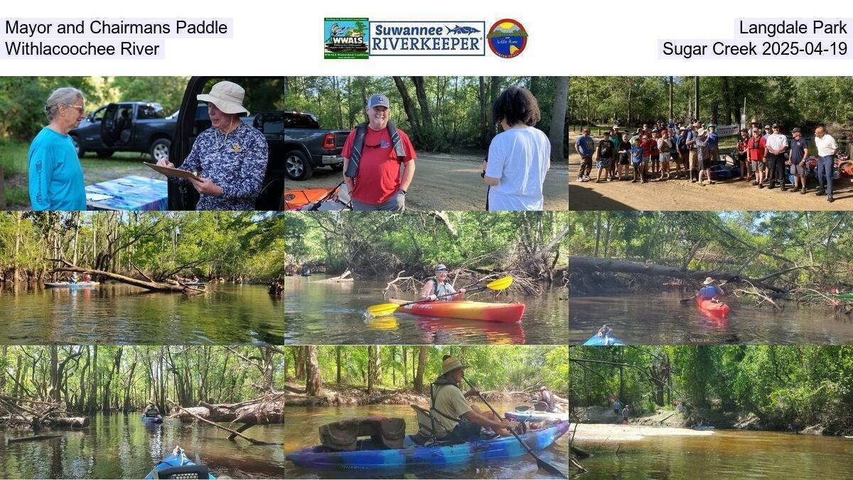 Mayor and Chairmans Paddle, Langdale Park, Withlacoochee River, Sugar Creek 2025-04-19