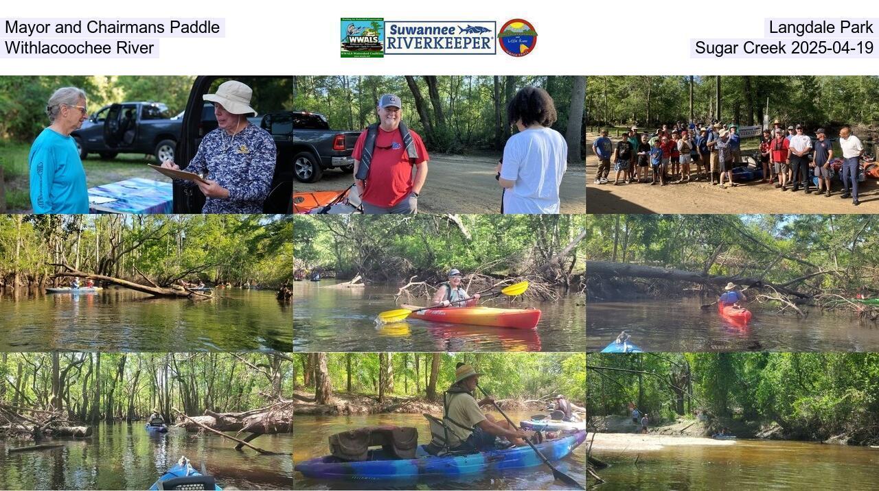 Mayor and Chairmans Paddle, Langdale Park, Withlacoochee River, Sugar Creek 2025-04-19