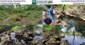 [Edwards Spring, Suwannee River, aka Ellaville Spring 2025-04-22, Hurricane Helene damage, On private land]