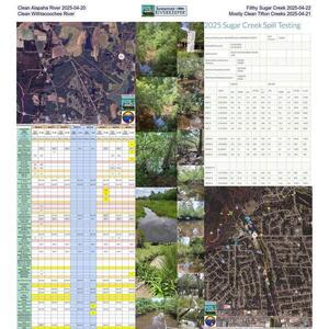 [Clean Alapaha River 2025-04-20, Filthy Sugar Creek 2025-04-22, Clean Withlacoochee River, Mostly Clean Tifton Creeks 2025-04-21]