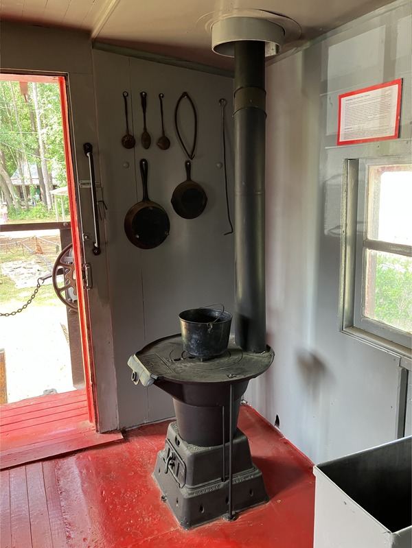 Stove and iron pans --Gretchen Quarterman