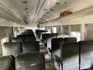 [Passenger car with luggage --Gretchen Quarterman]