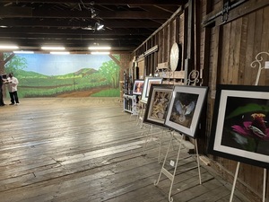 [Large mural and art show --Gretchen Quarterman]