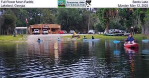 [Full Flower Moon Paddle, Banks Lake, Lakeland, Georgia, Monday, May 12, 2025]