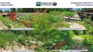[Sugar Creek Sewage Bypass 2025-05-14, Valdosta Utilities, Bottom end extended]