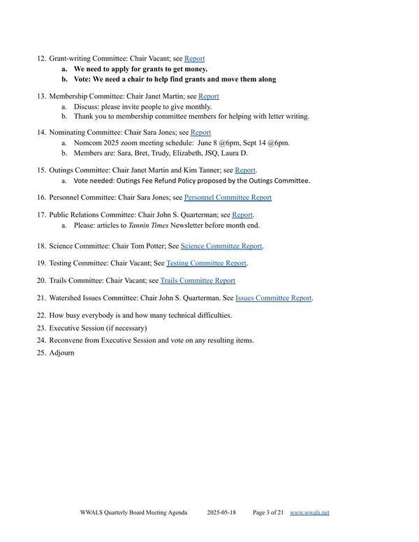 Committee reports 2025-05-18