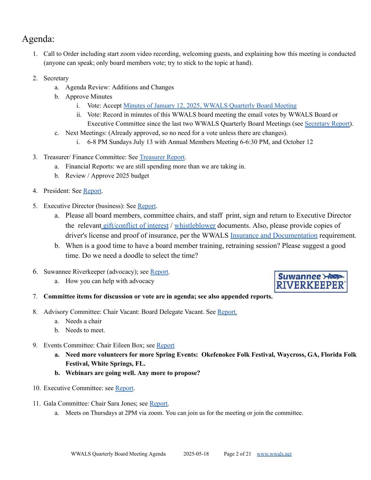 Officer and Staff reports 2025-05-18