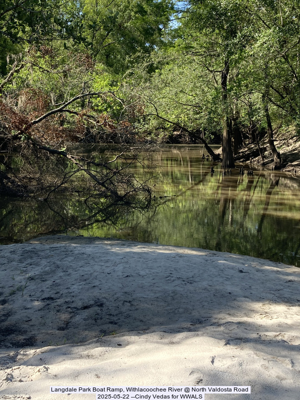 [Langdale Park Boat Ramp, Withlacoochee River @ North Valdosta Road, 2025-05-22 --Cindy Vedas for WWALS]