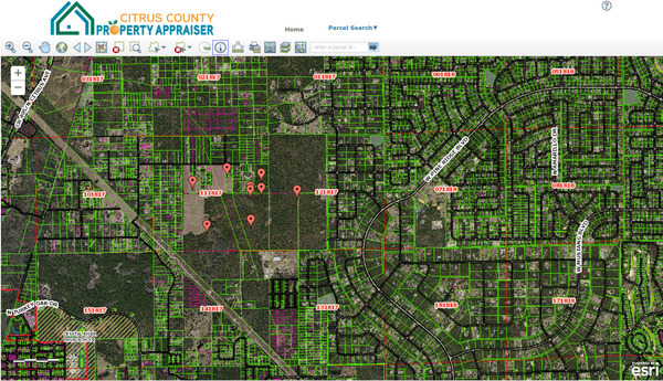 [Map: Southworth Tracts Sand Mine --Citrus County Property Appraiser 2025-05-26]