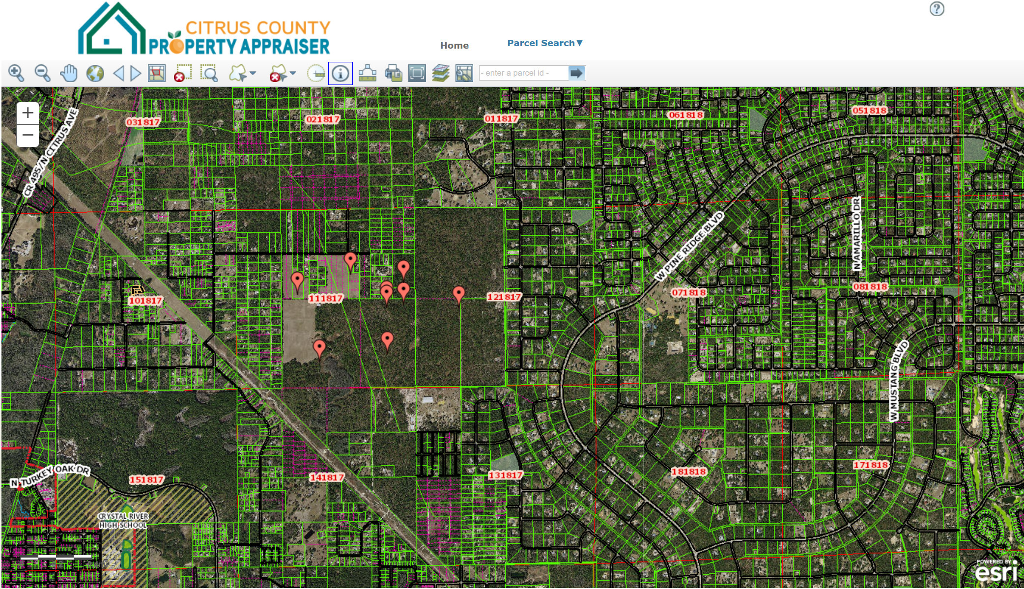 Map: Southworth Tracts Sand Mine --Citrus County Property Appraiser 2025-05-26
