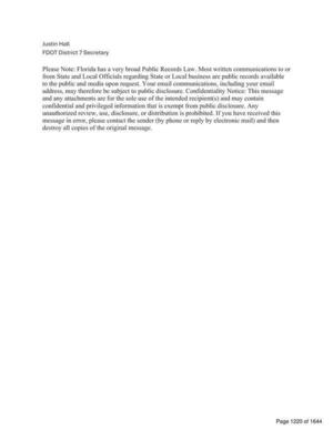 [Justin Hall FDOT District 7 Secretary]