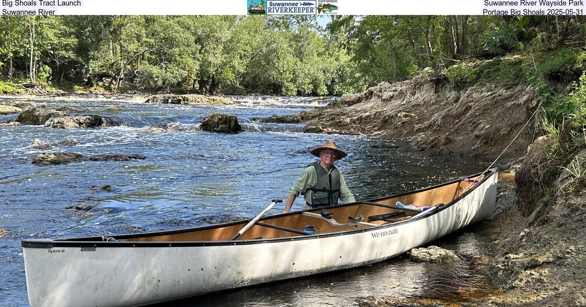 Big Shoals Tract Launch, Suwannee River Wayside Park, Suwannee River, Portage Big Shoals 2025-05-31