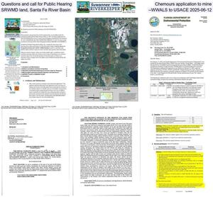 [Questions and call for Public Hearing, Chemours application to mine SRWMD land, Santa Fe River Basin --WWALS to USACE 2025-06-12]