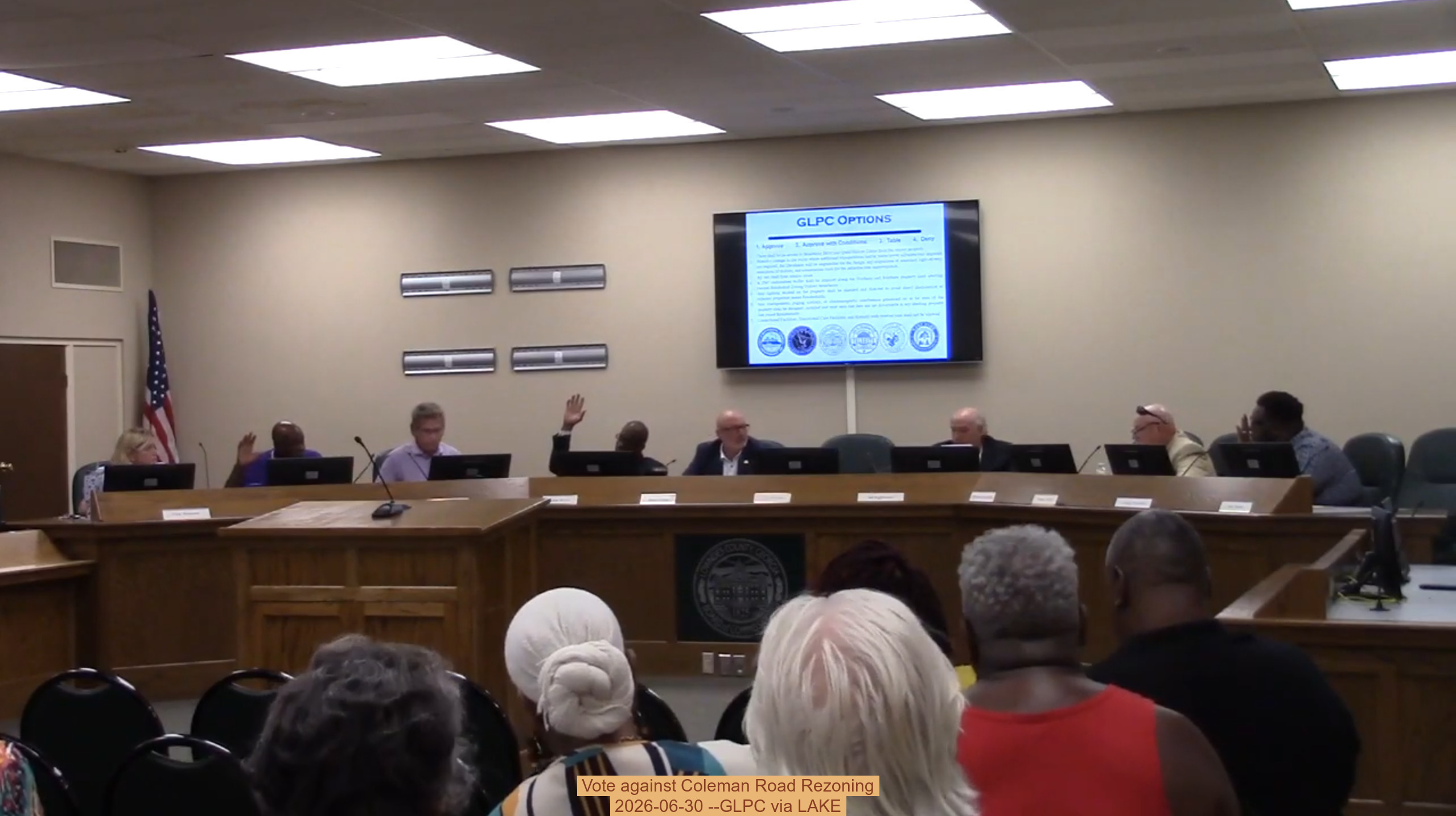 Vote against Coleman Road Rezoning 2026-06-30 --GLPC via LAKE