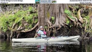 [Turner Bridge to Cone Bridge, Suwannee River 2025-07-05, Thanks to Shirley Kokidko]