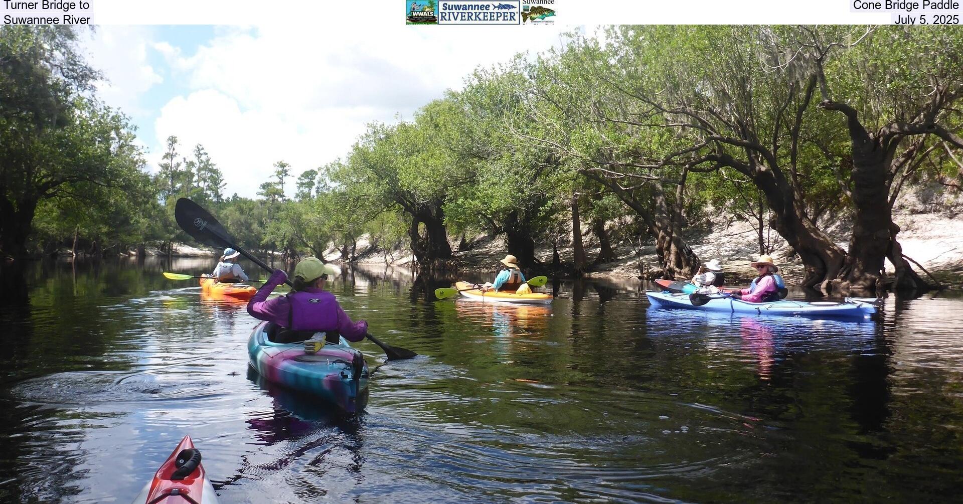 [Turner Bridge to Cone Bridge Paddle, Suwannee River, July 5, 2025]