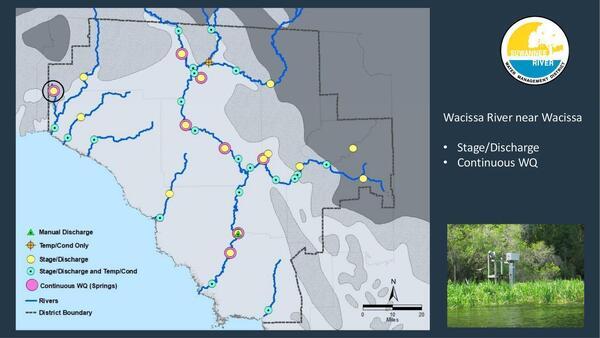 [Wacissa River near Wacissa * Stage/Discharge * Continuous WQ]