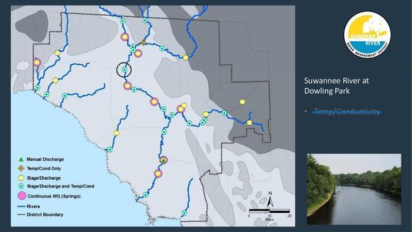 No Temp/Conductivity, Suwannee River at Dowling Park
