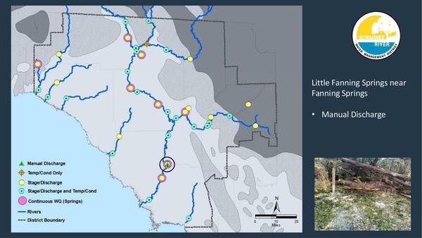 [Little Fanning Springs near Fanning Springs * Manual Discharge]
