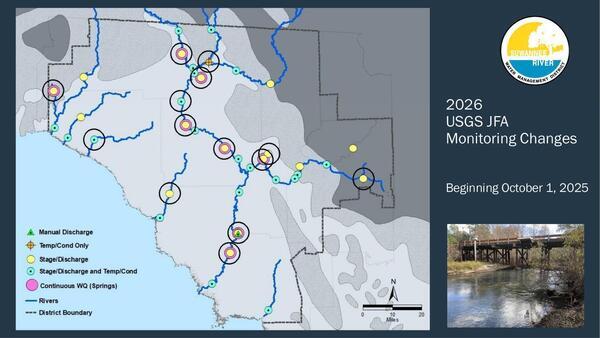 [Beginning October 21, 2025, USGS JFA Monitoring Changes]