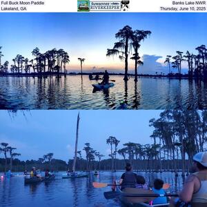 [Full Buck Moon Paddle, Banks Lake NWR, Lakeland, GA, Thursday, June 10, 2025]